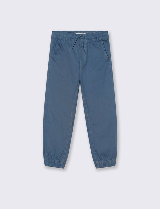 Jogger in twill. - Grigio