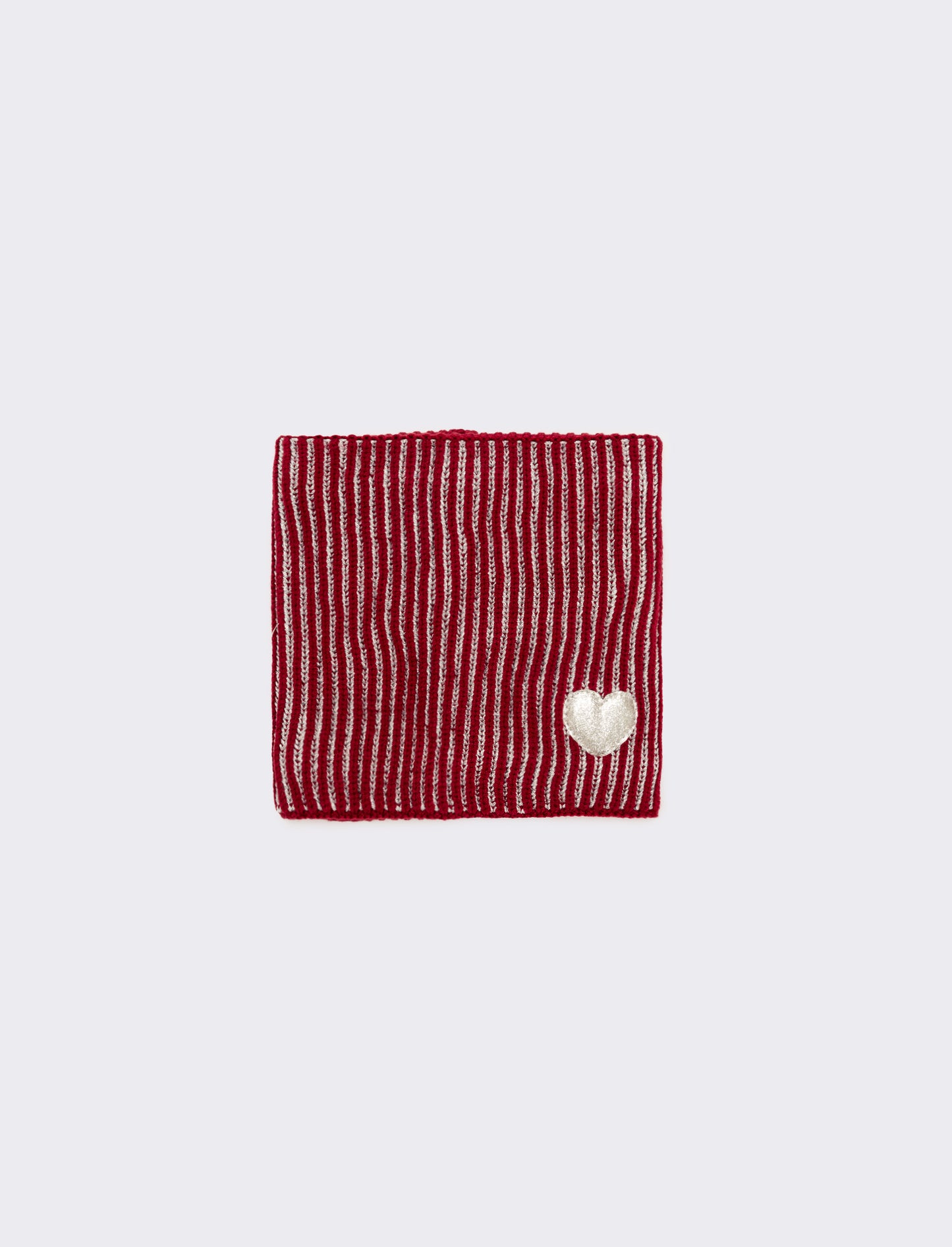 Sciarpa collo con cuore glitter - Bordeaux