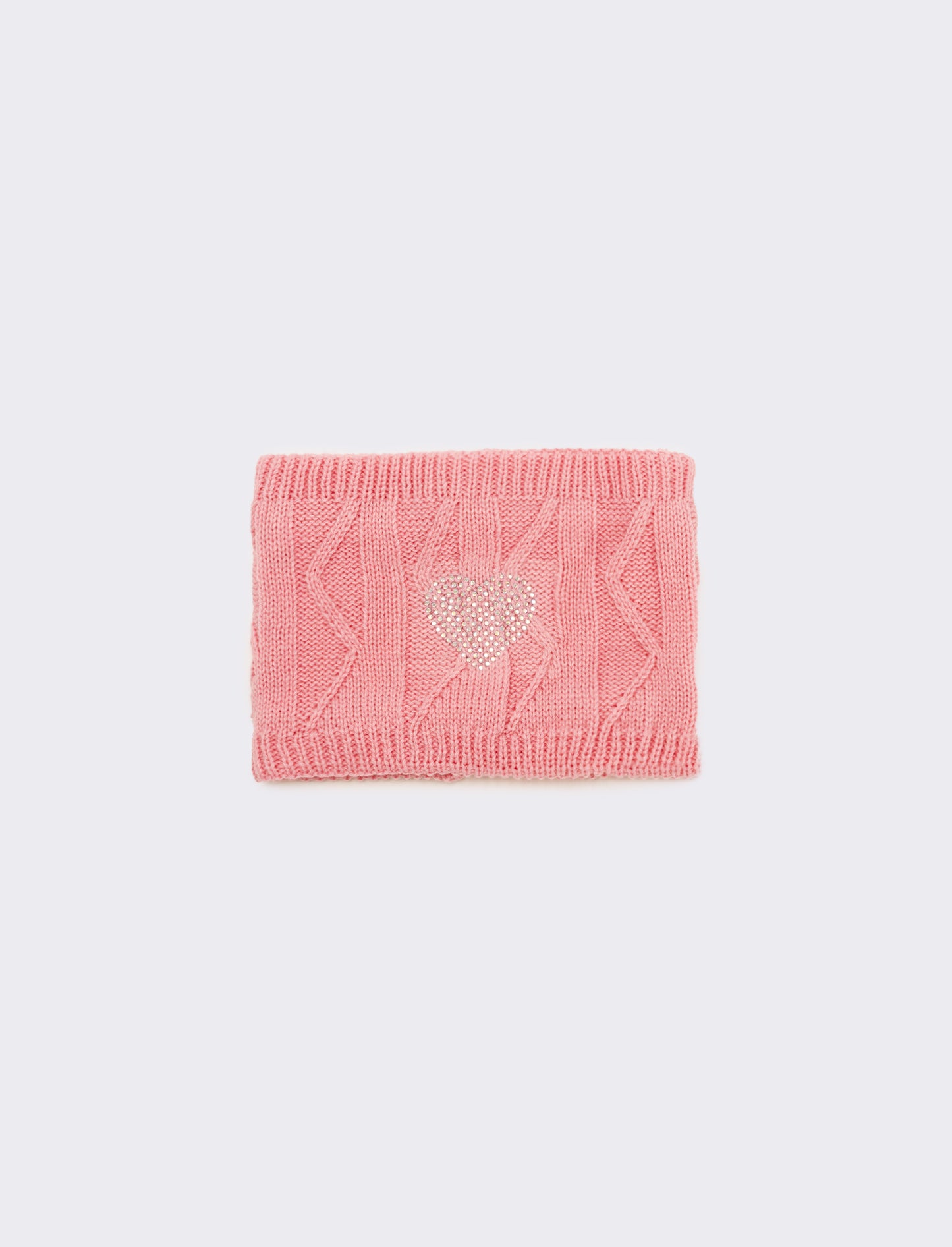 Sciarpa collo con borchiette - Rosa