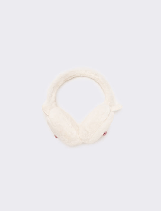Copriorecchie coniglietta bambina - Bianco sporco