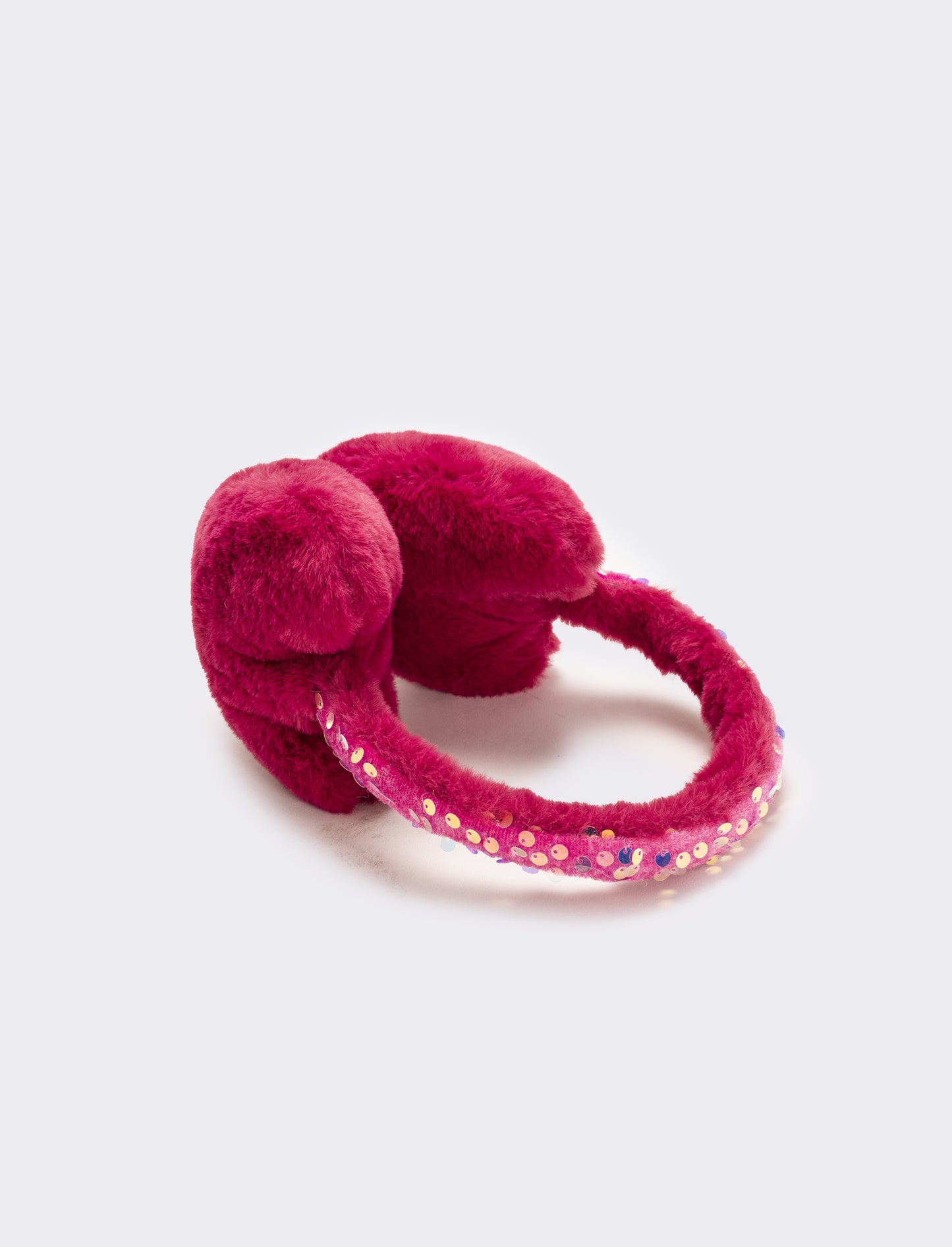 Copriorecchie cuore con paillettes - Bordeaux