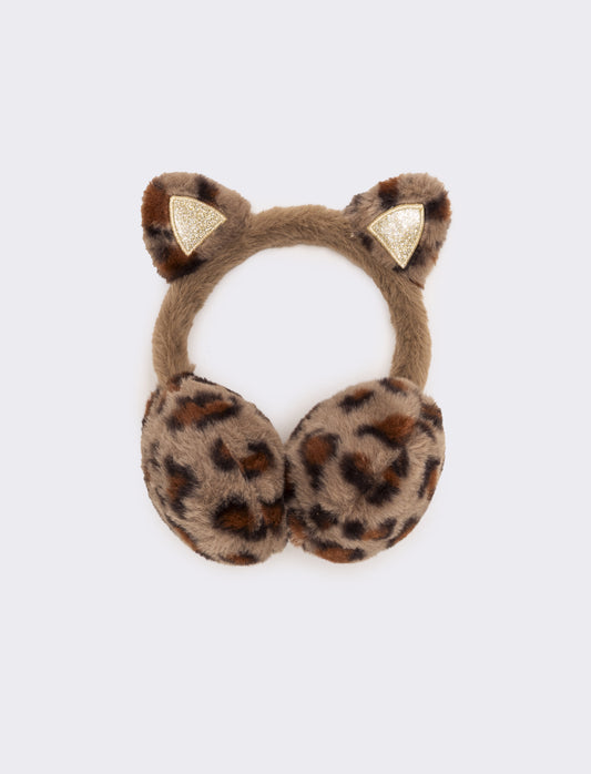 Copriorecchie leopardato con orecchie - Moro