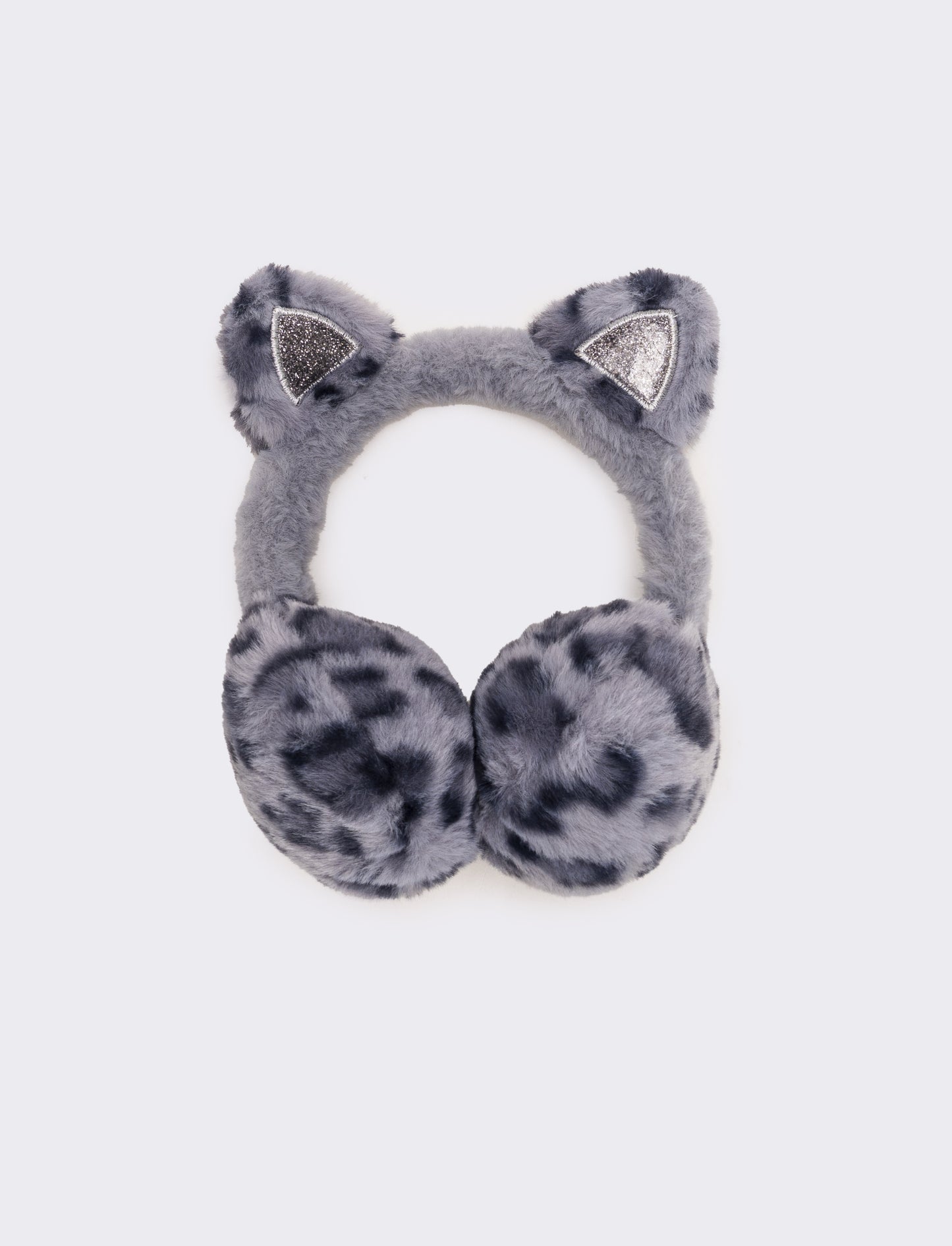 Copriorecchie leopardato con orecchie - Blu