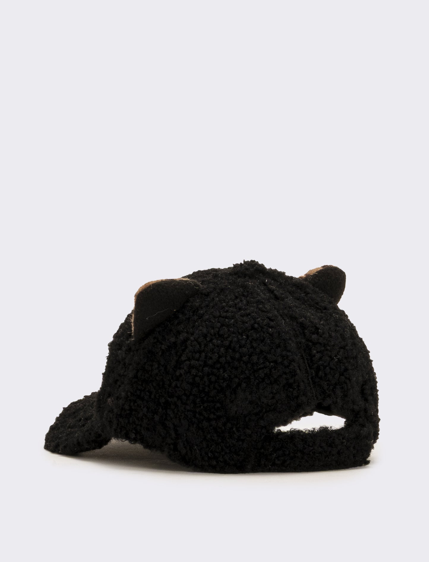 Cappello baseball con orecchie leopardate - Nero