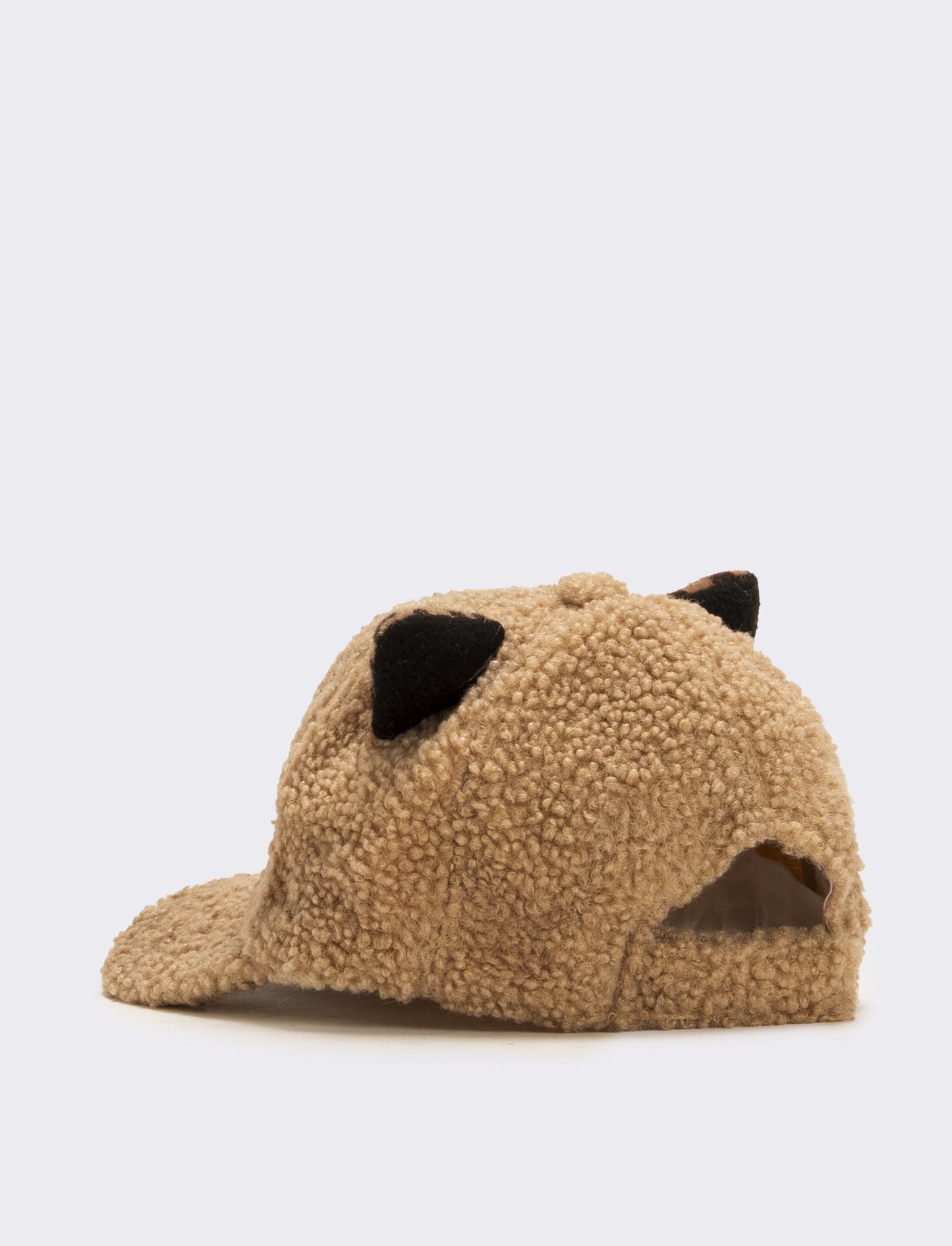 Cappello baseball con orecchie leopardate - Beige
