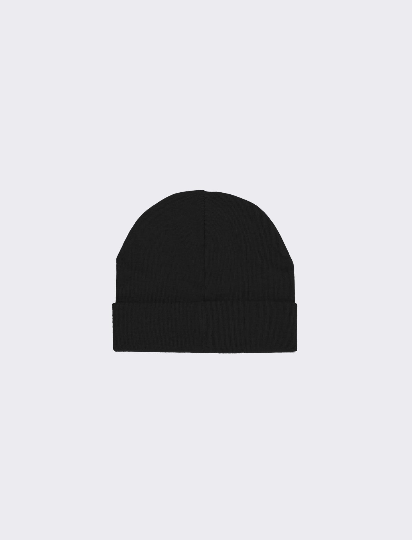 Cappello con risvolto cuori strass in vetro - Nero