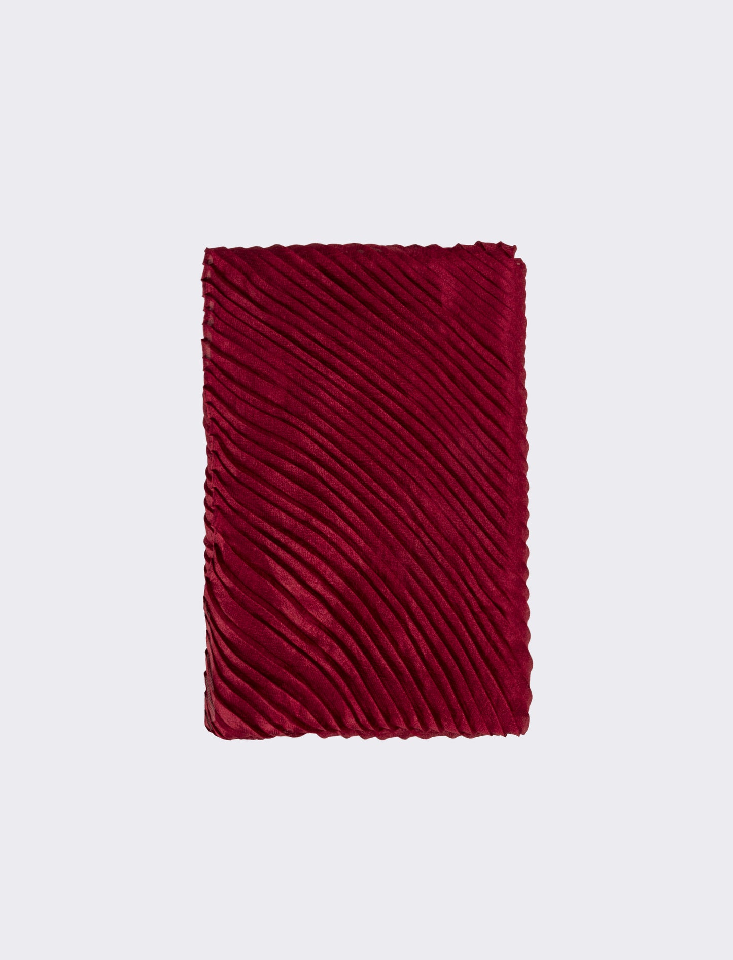 Foulard plissettato largo donna - Bordeaux