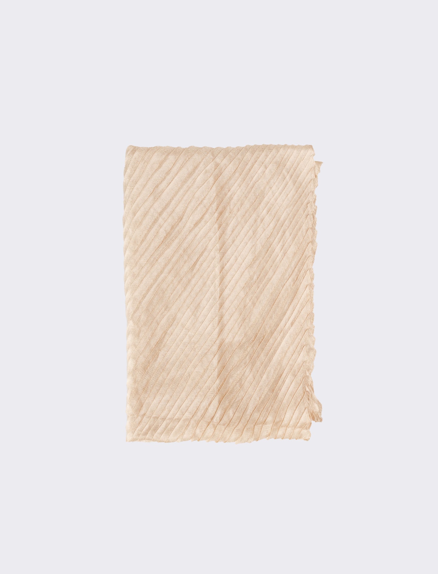 Foulard plissettato largo donna - Bianco sporco