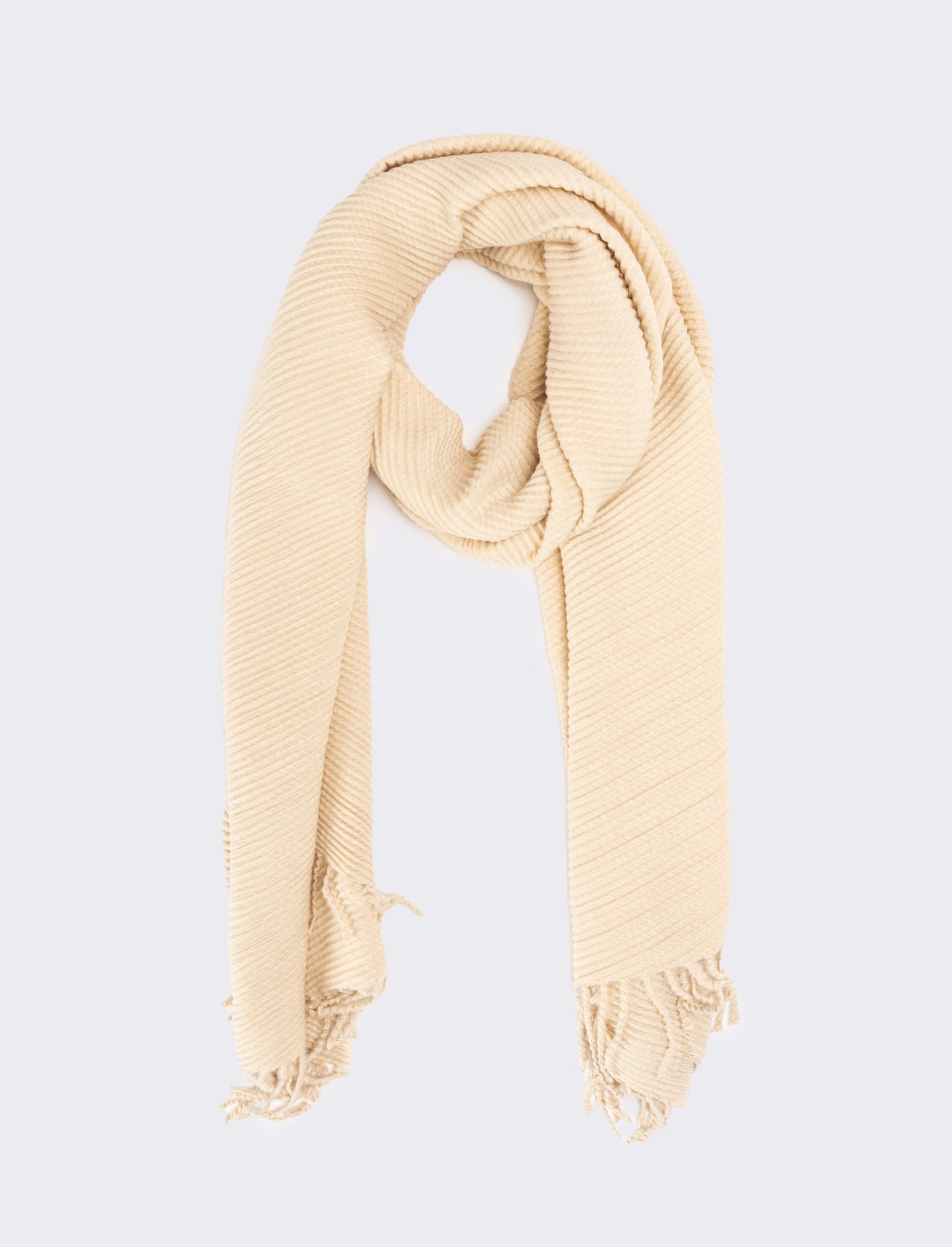 Sciarpa plissettata donna - Beige