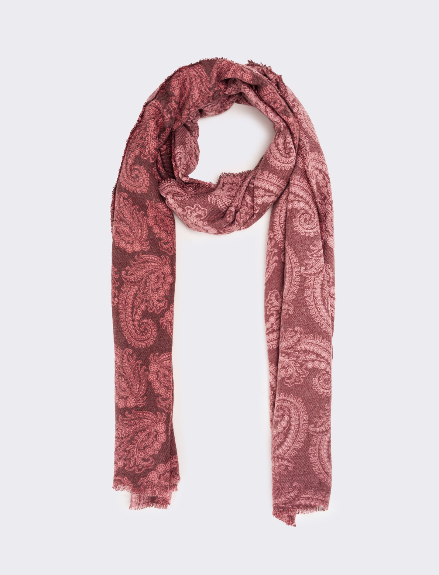 Foulard paisley donna - Rosso