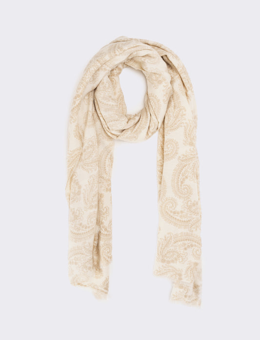 Foulard paisley donna - Beige