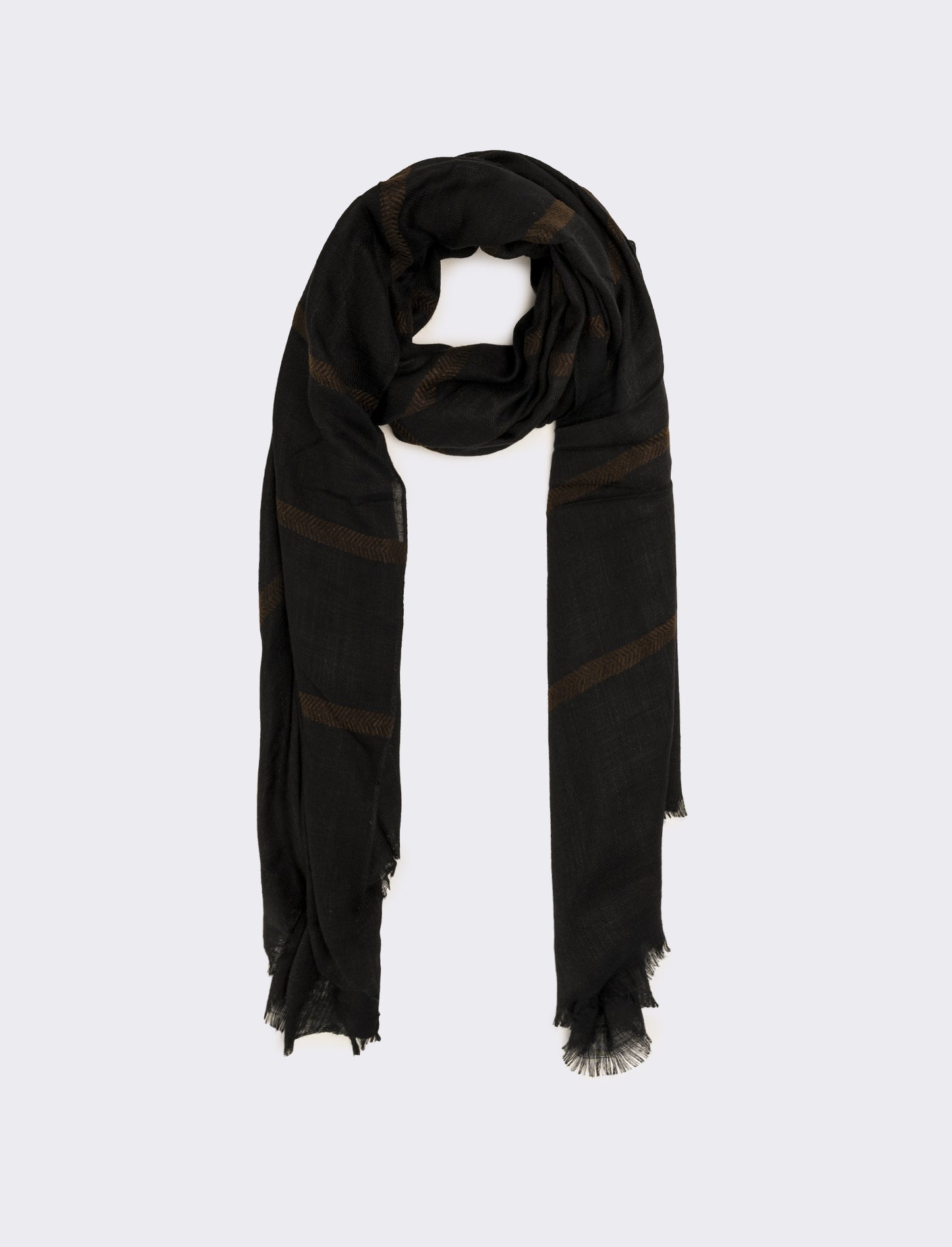 Foulard righe uomo - Nero