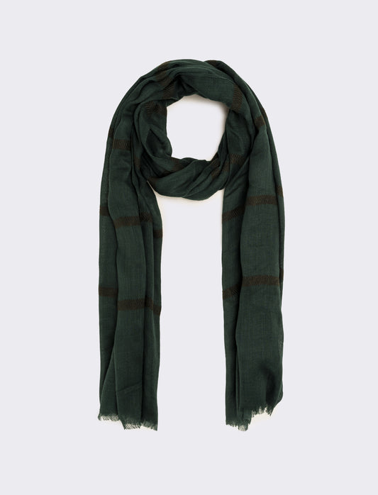 Foulard righe uomo - Verde
