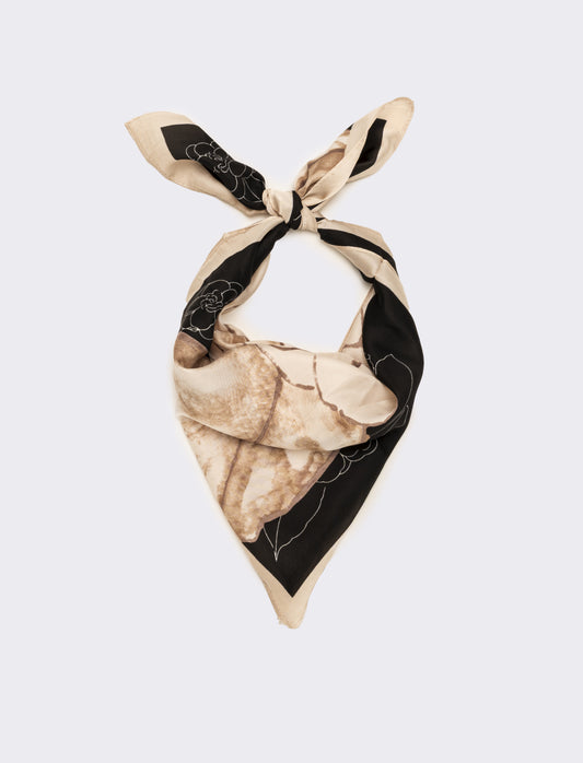 Foulard 70x70cm fantasie assortite - Bianco