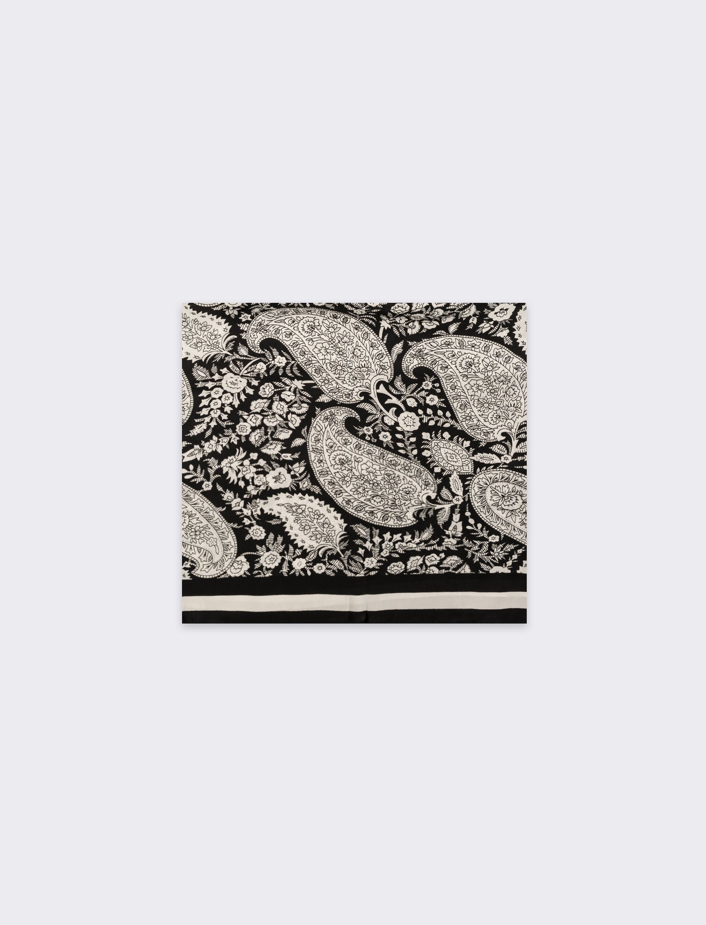 Foulard stampa paisley donna - Nero