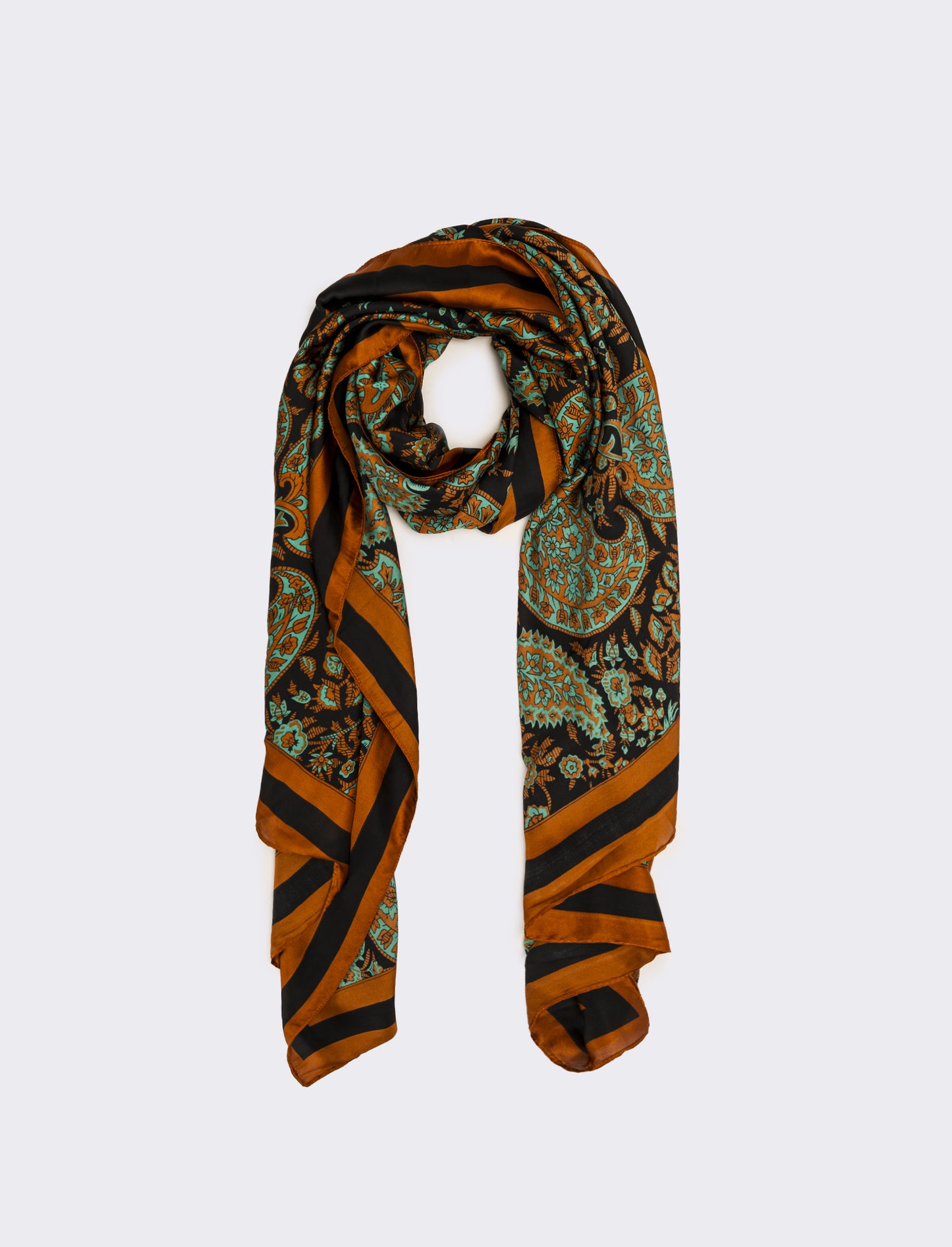 Foulard stampa paisley donna - Arancio