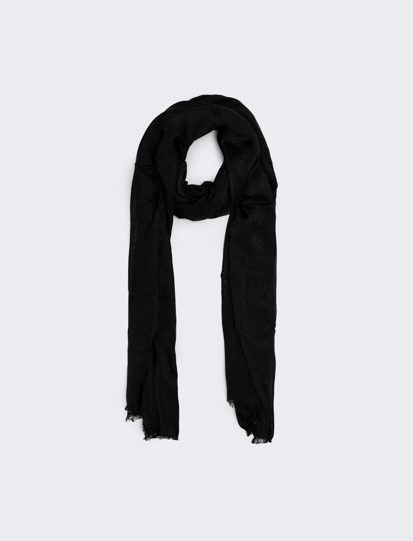 Foulard lucido unito donna - Nero