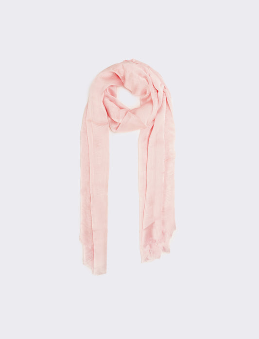 Foulard lucido unito donna - Rosa