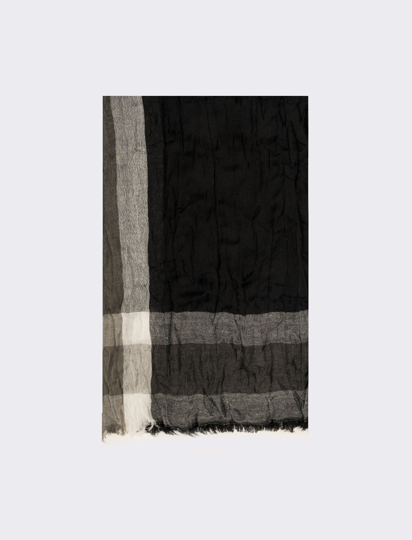 Foulard uomo a quadroni - Nero