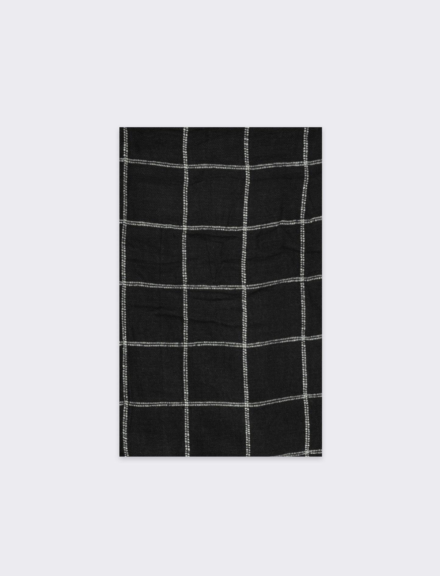 Foulard uomo a quadretti - Nero