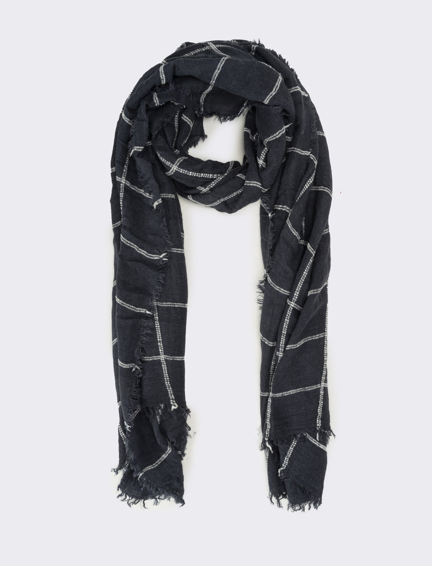 Foulard uomo a quadretti - Blu