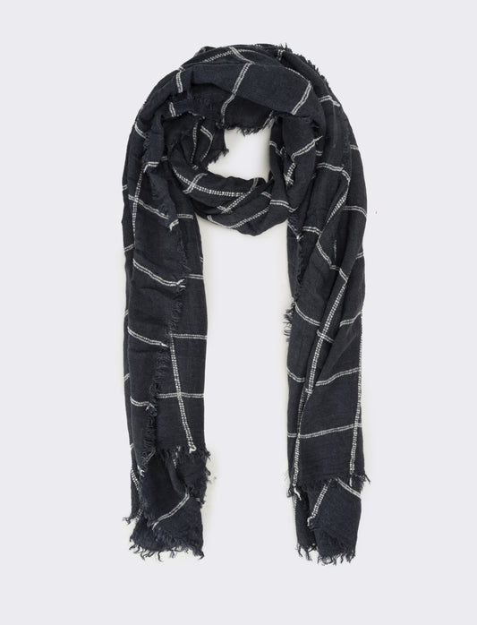 Foulard uomo a quadretti - Blu