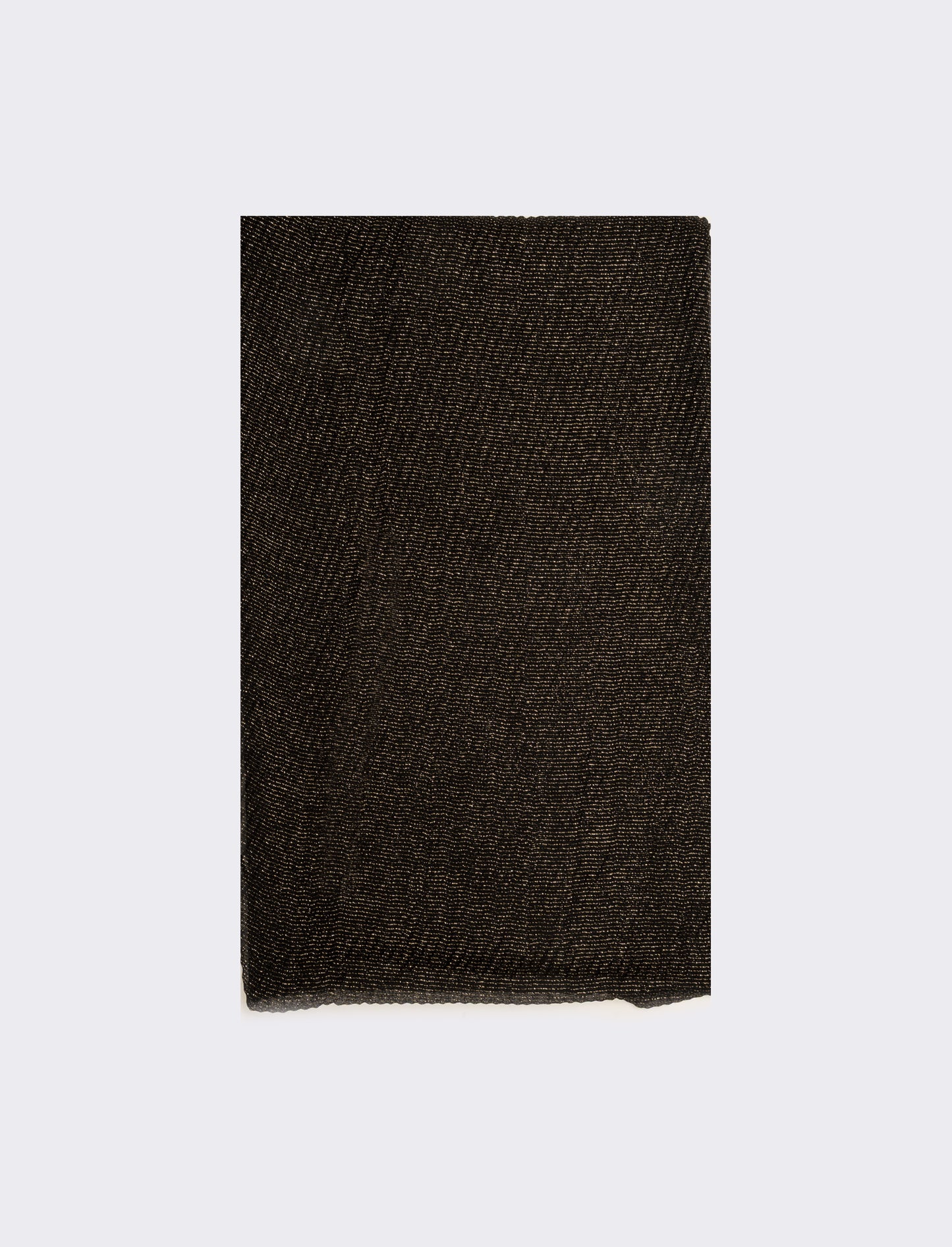 Foulard goffrato lurex - Nero