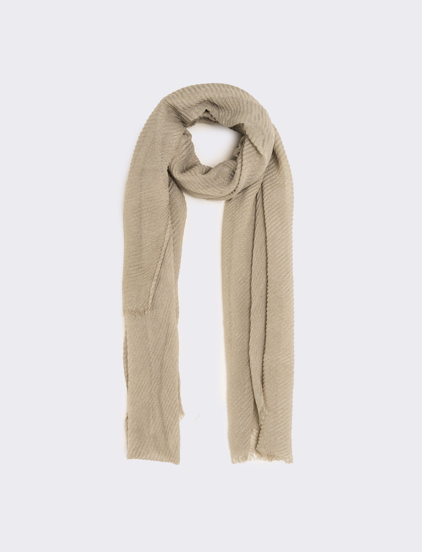 Foulard goffrato lurex - Grigio