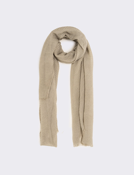 Foulard goffrato lurex - Grigio