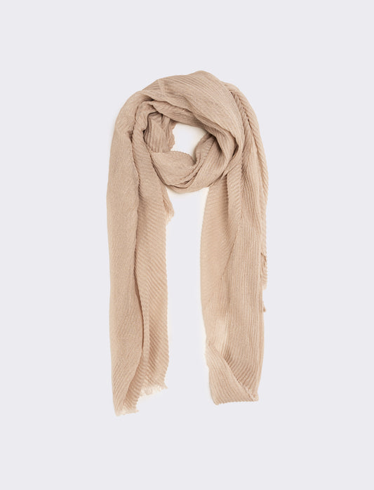 Foulard goffrato lurex - Rosa
