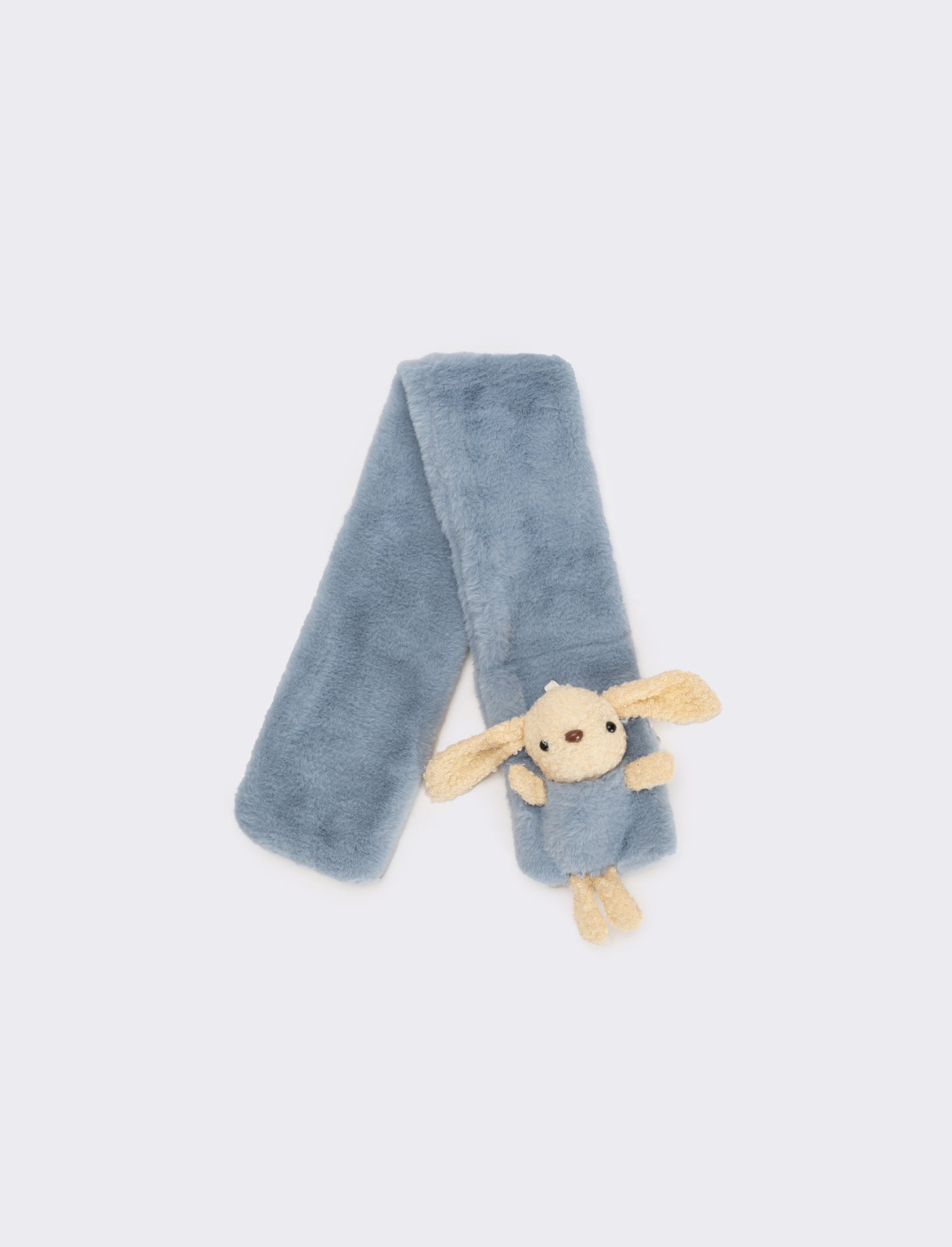 Sciarpa cravatta con coniglietto - Denim