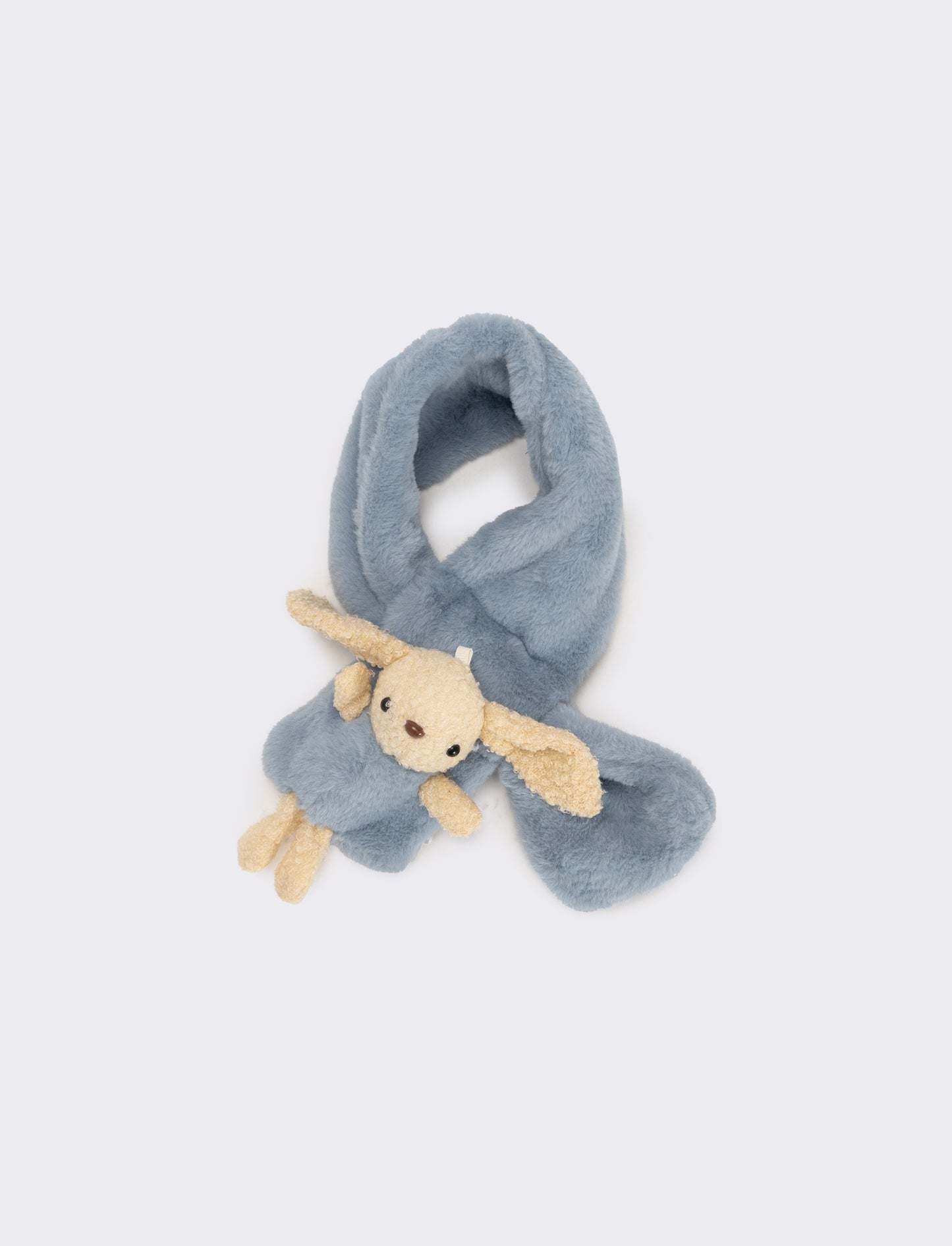 Sciarpa cravatta con coniglietto - Denim