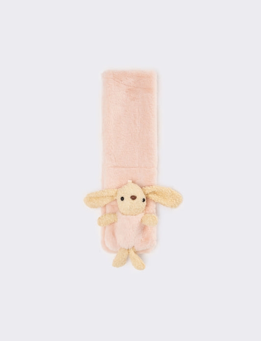 Sciarpa cravatta con coniglietto - Rosa