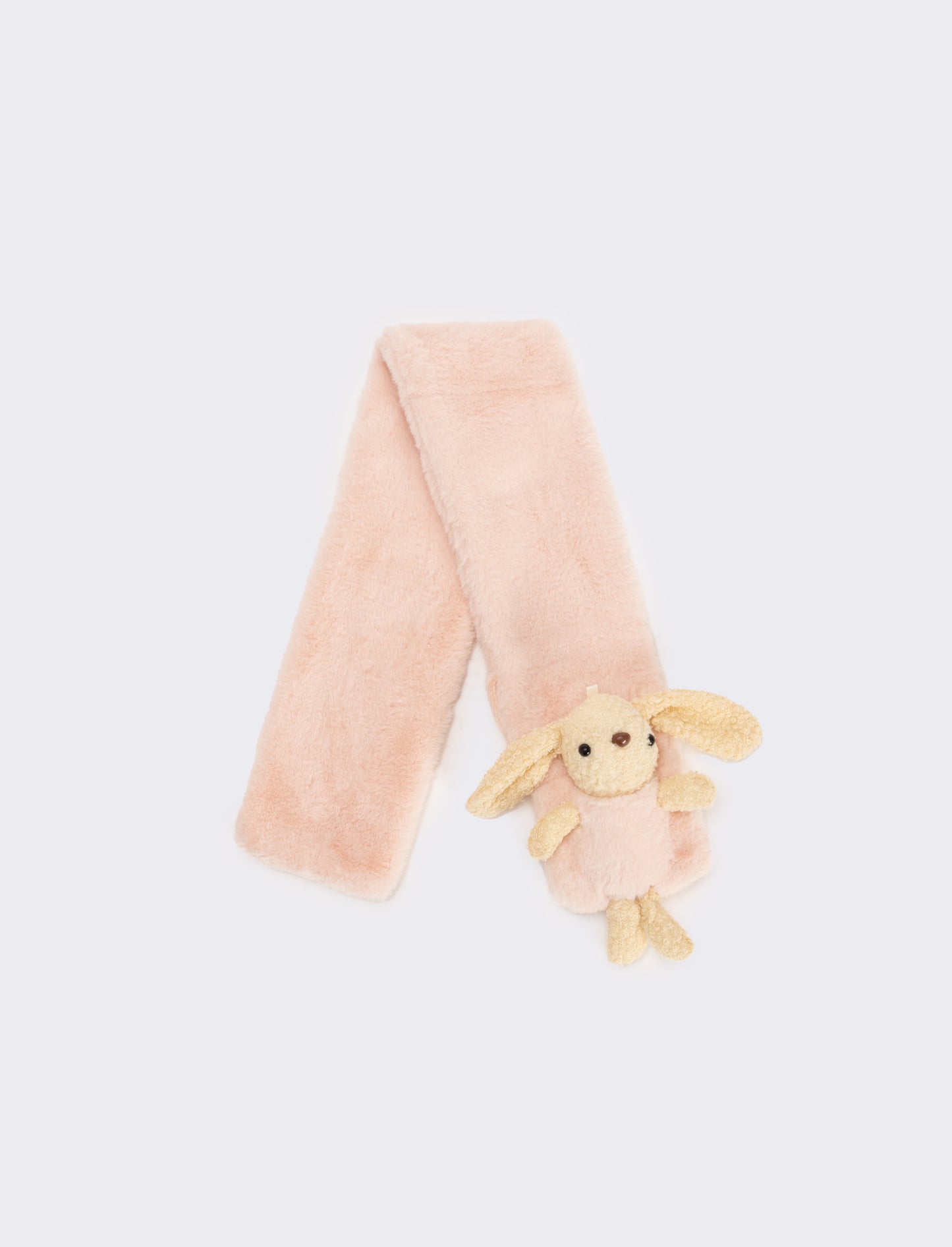 Sciarpa cravatta con coniglietto - Rosa