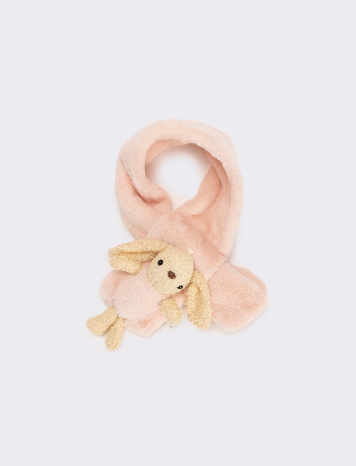 Sciarpa cravatta con coniglietto - Rosa