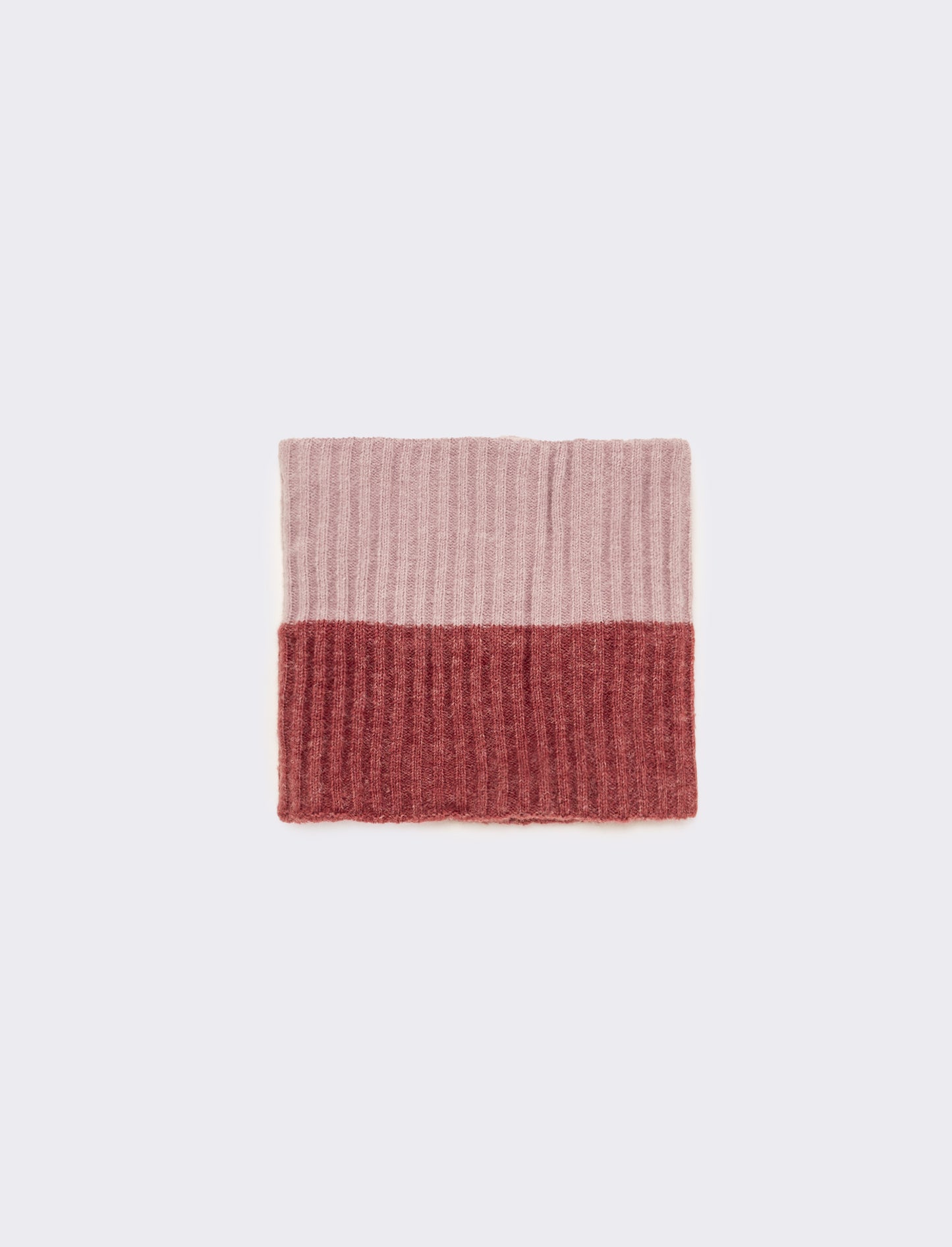 Collo bicolor in maglia bambina - Lilla