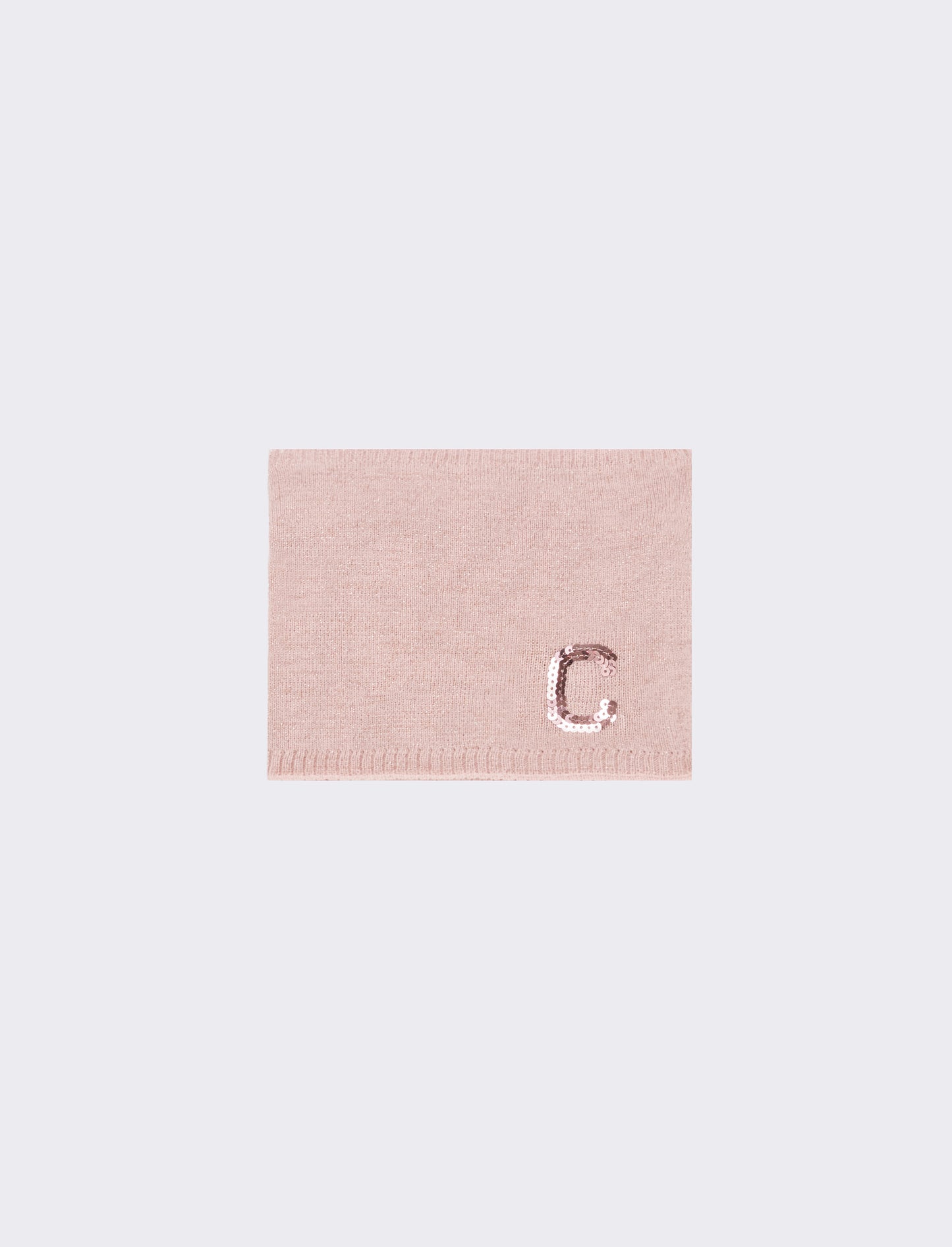 Collo bambina con lettera paillettes - var 1