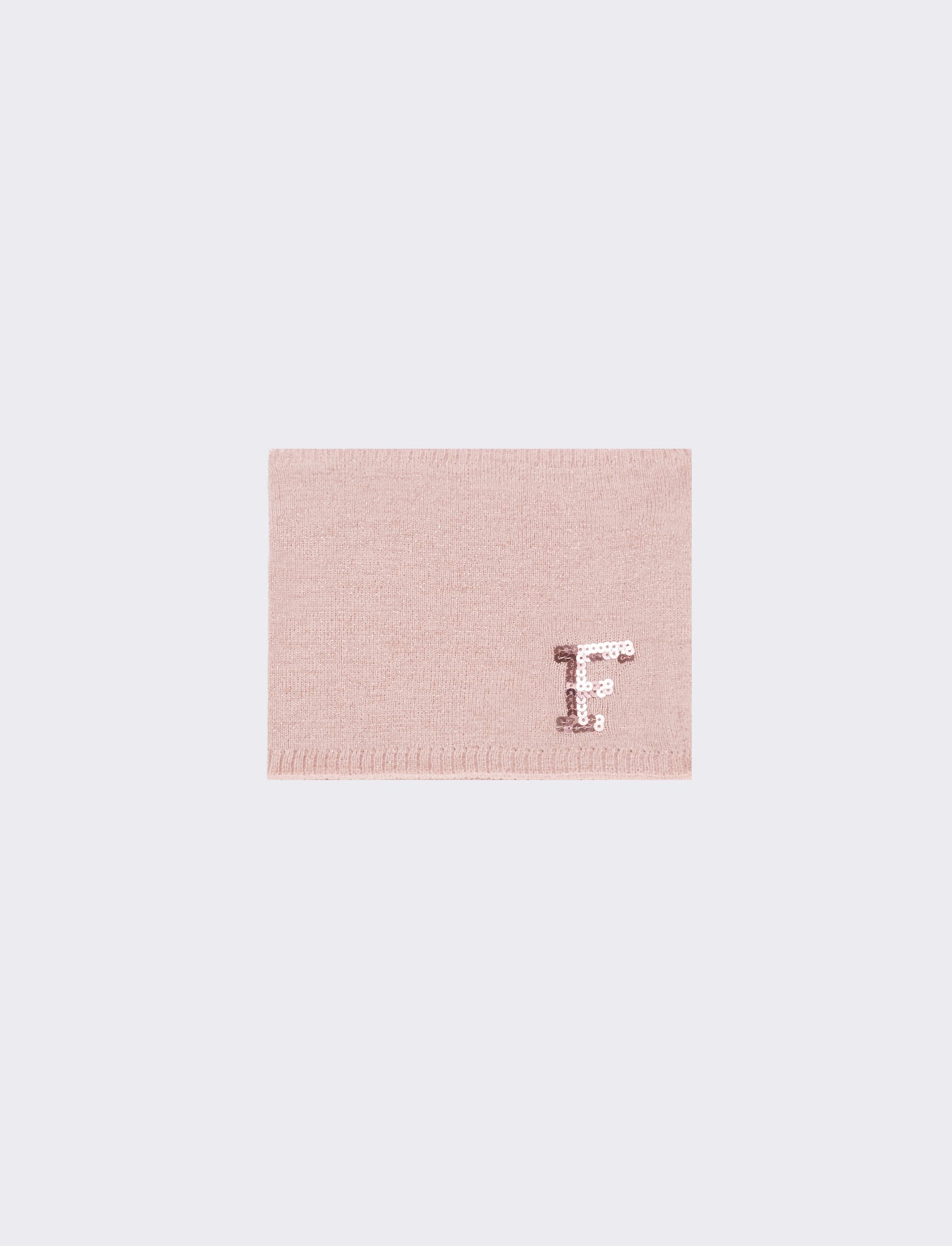 Collo bambina con lettera paillettes - var 2
