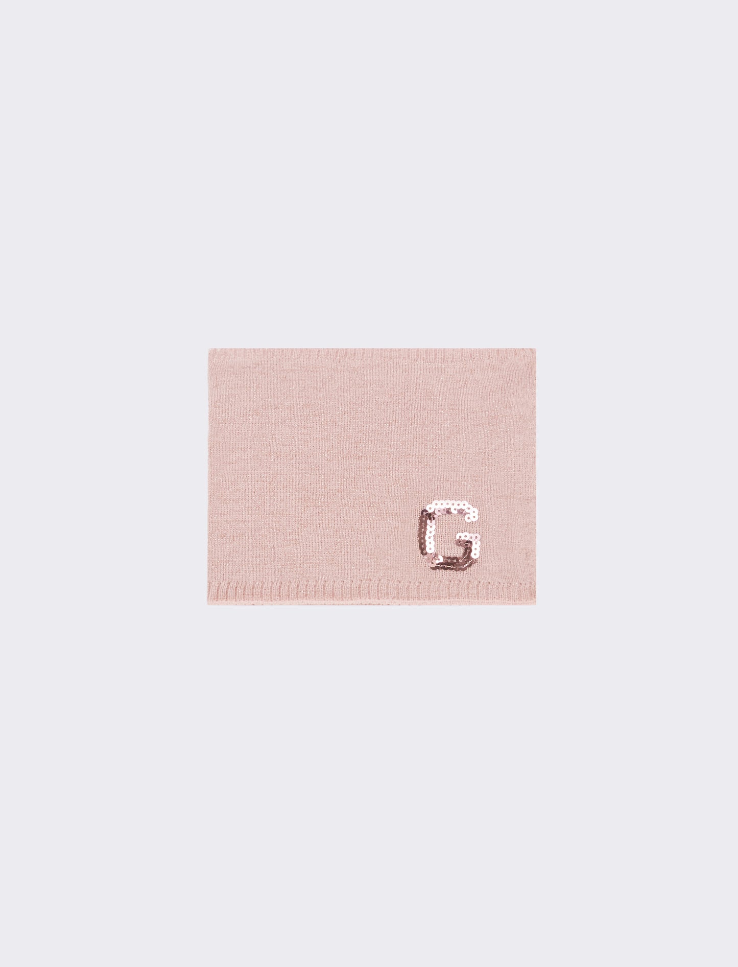 Collo bambina con lettera paillettes - var 3