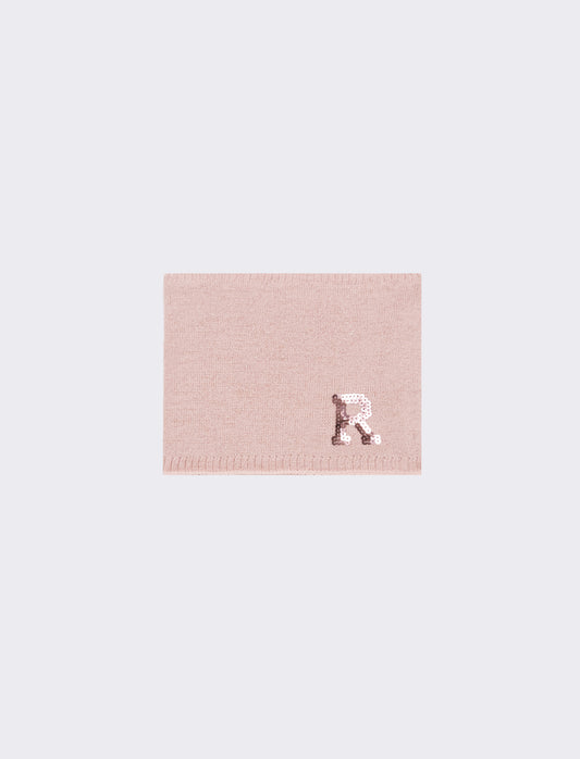 Collo bambina con lettera paillettes - Var 5