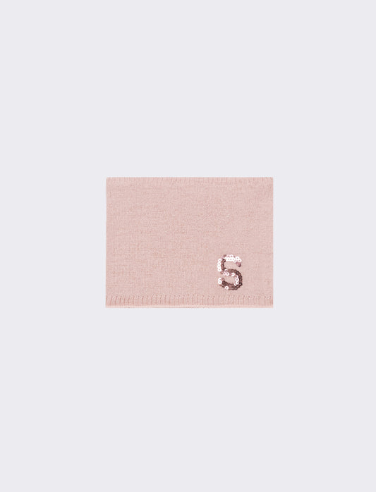Collo bambina con lettera paillettes - Var 6