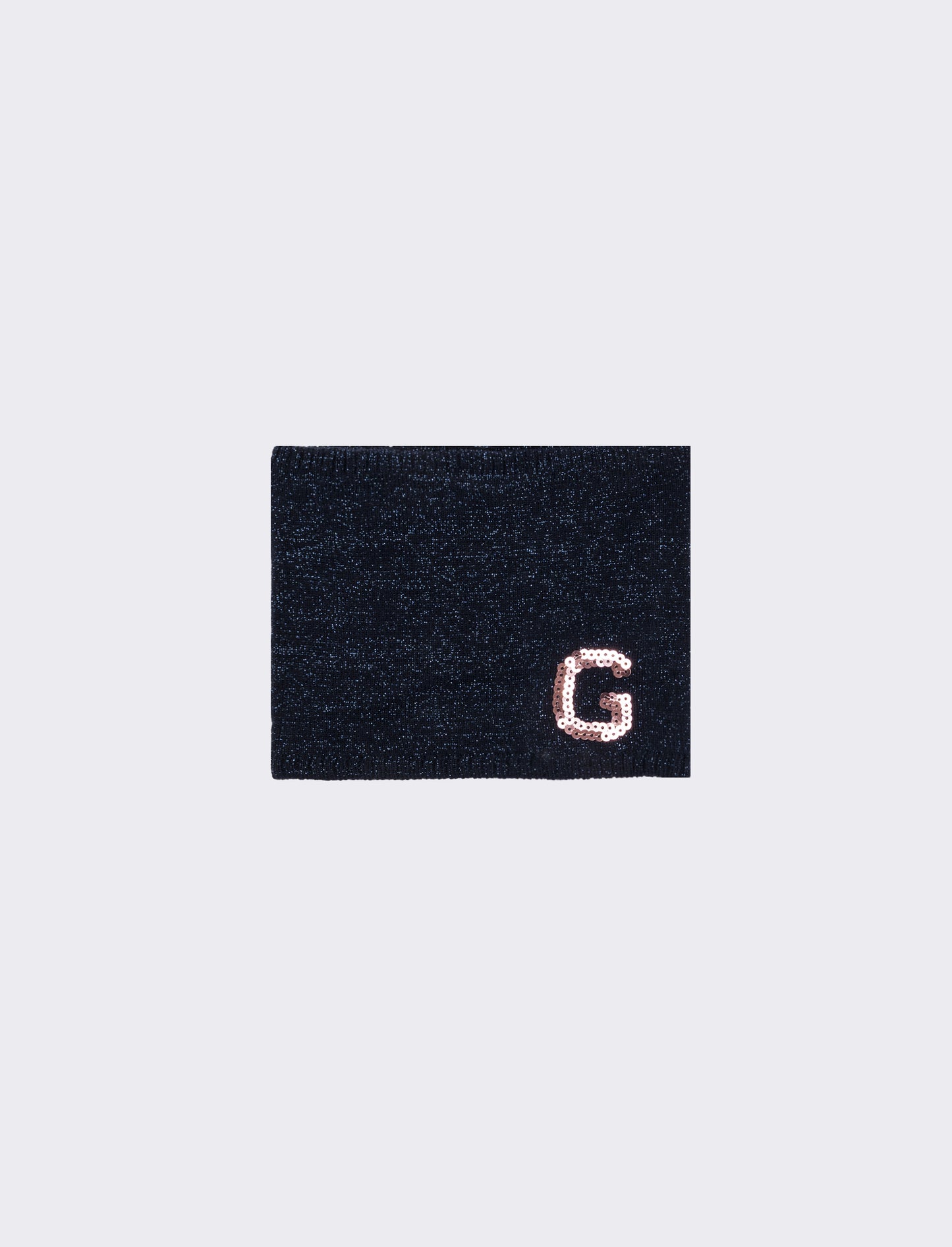 Collo bambina con lettera paillettes - Var 9