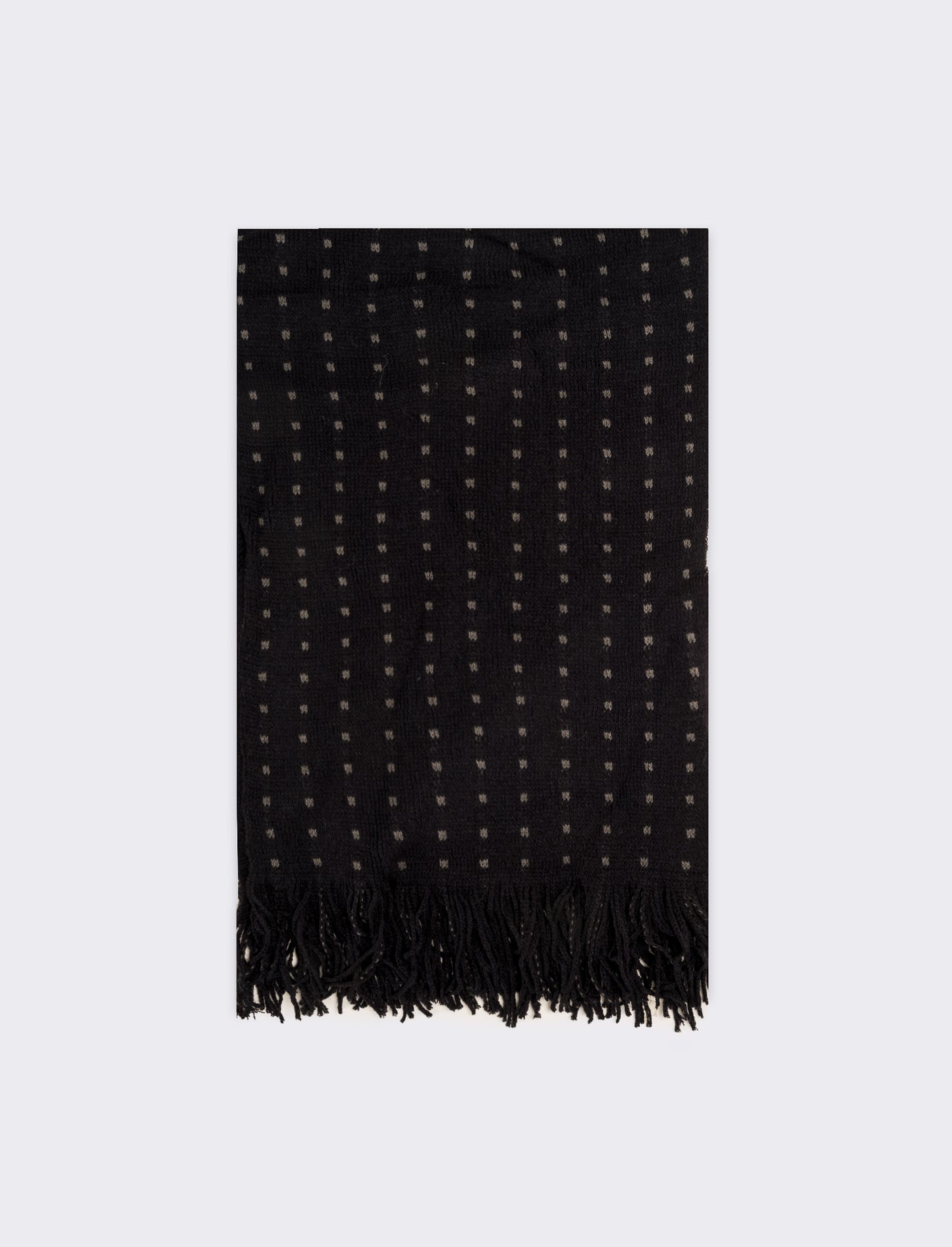 Sciarpa uomo pois con frange - Blu