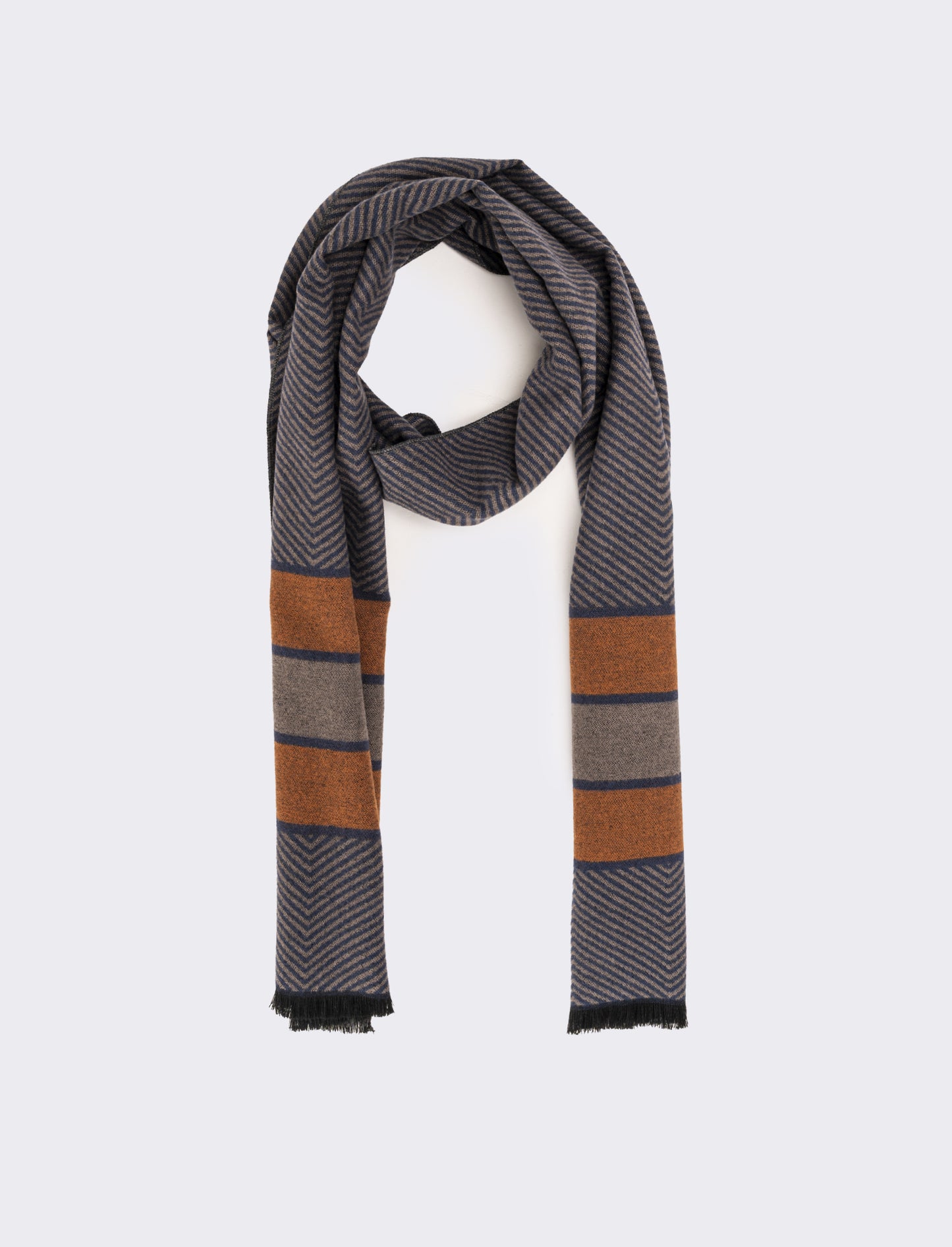 Sciarpa classica uomo vari disegni - Beige