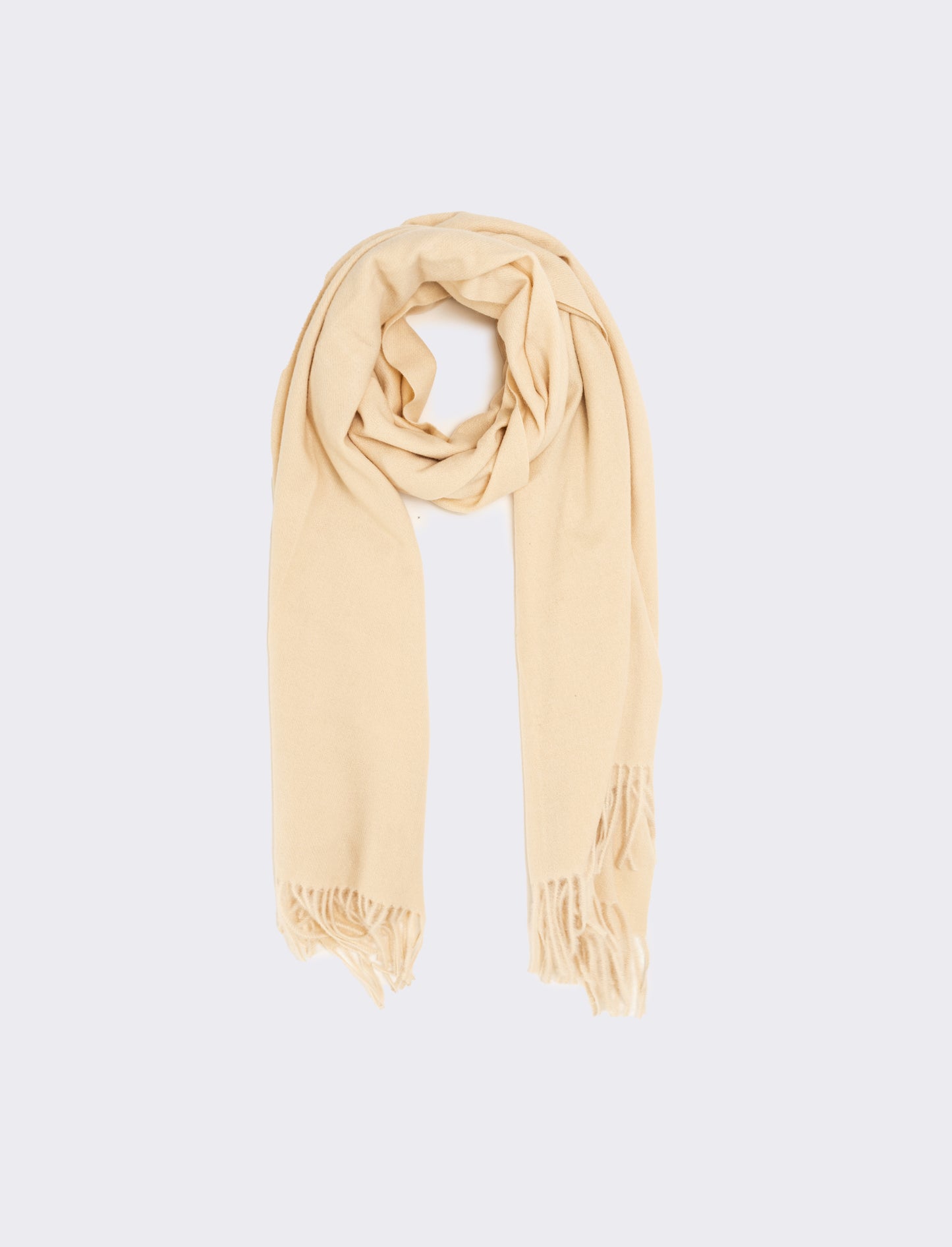 Sciarpa unito con frange uomo - Beige