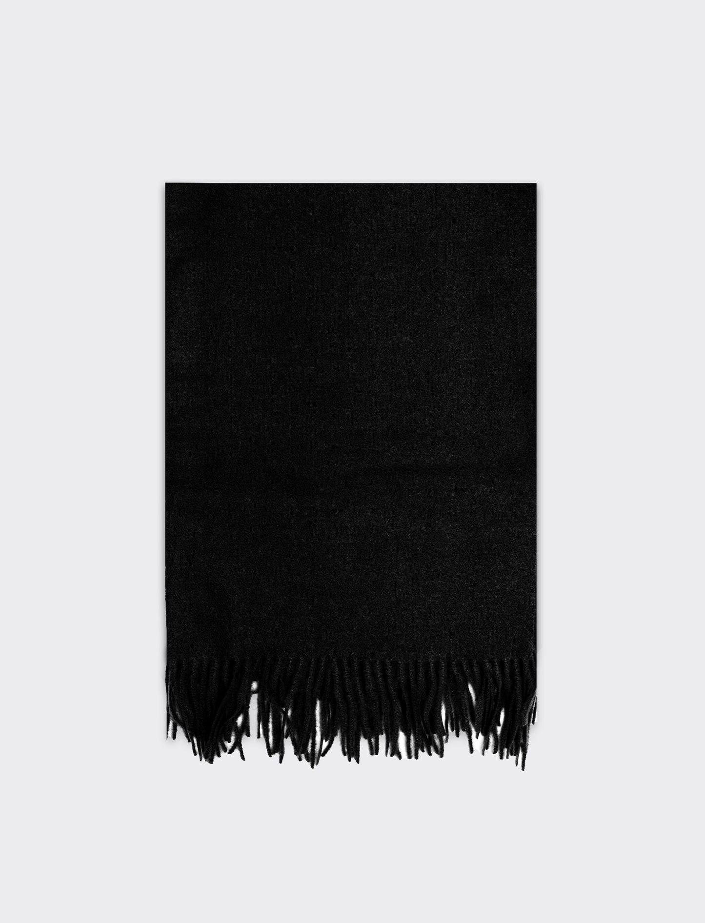 Sciarpa unito con frange uomo - Nero