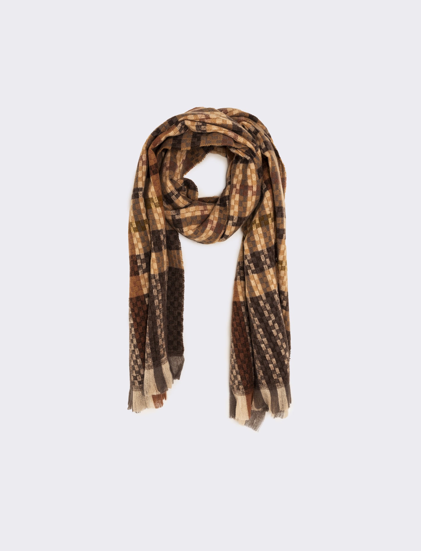 Sciarpa intreccio peso medio uomo - Beige