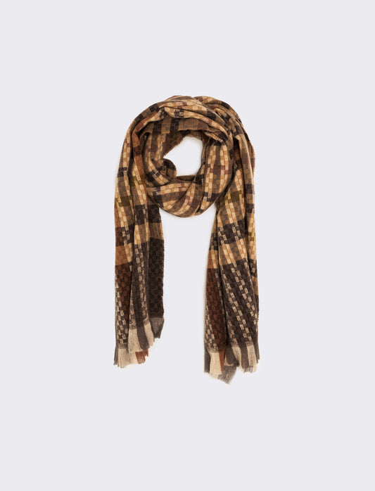 Sciarpa intreccio peso medio uomo - Beige