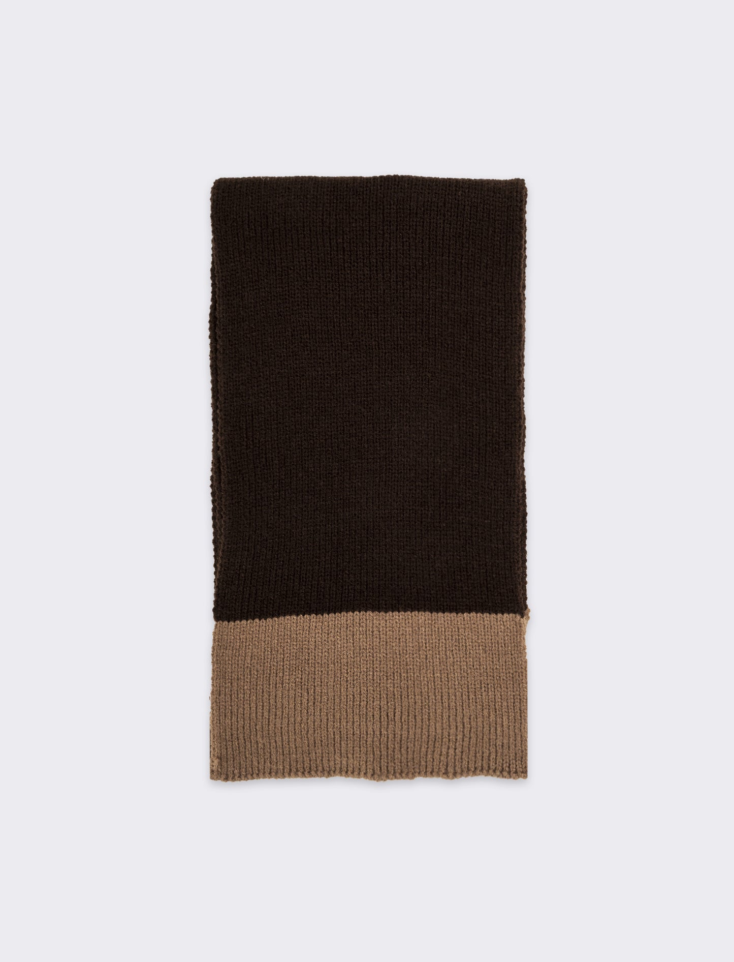 Sciarpa in maglia bicolor uomo - Moro
