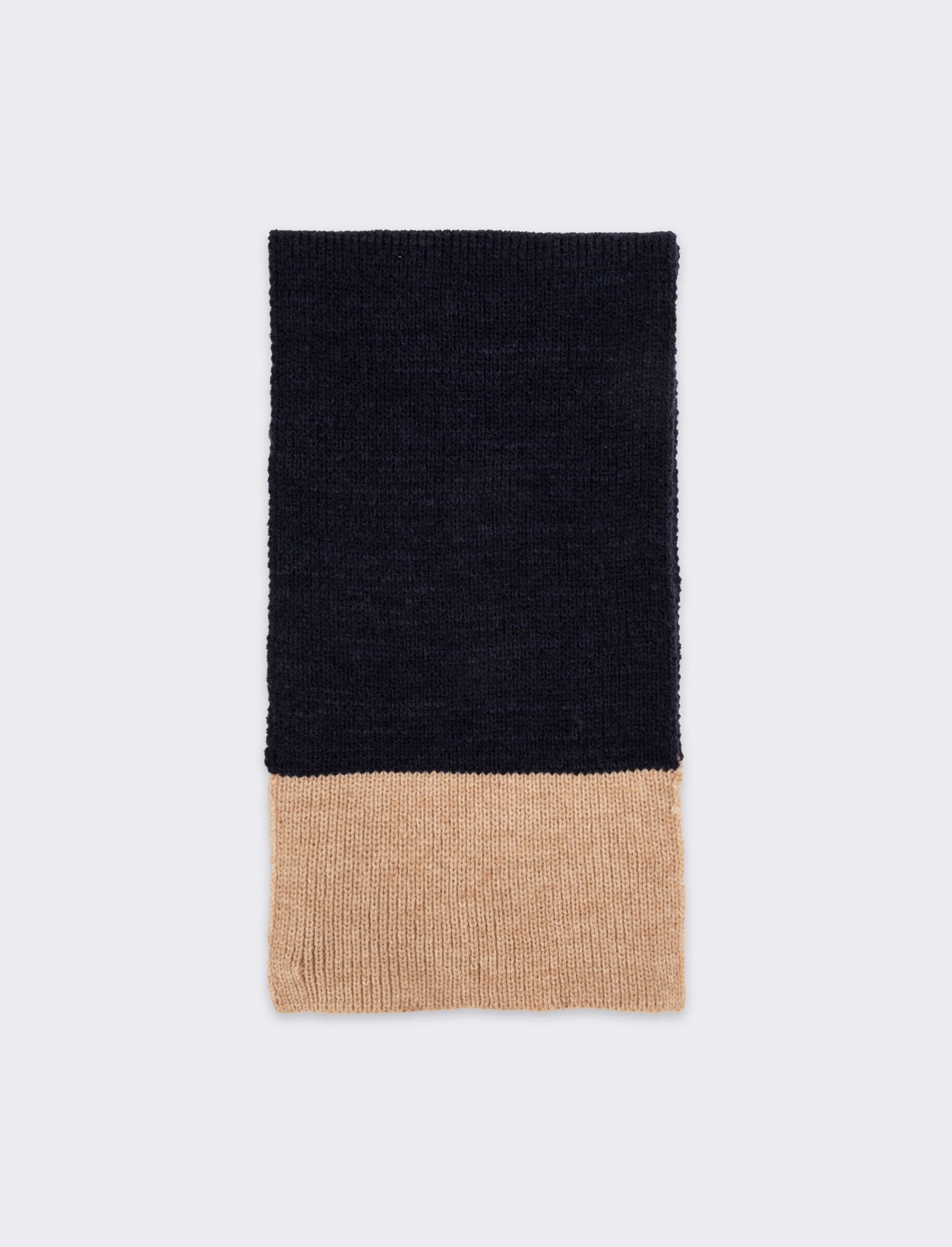 Sciarpa in maglia bicolor uomo - Blu